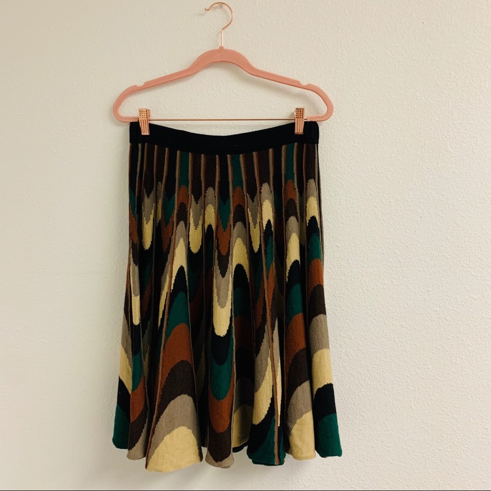 Anthro groovy knit skirt